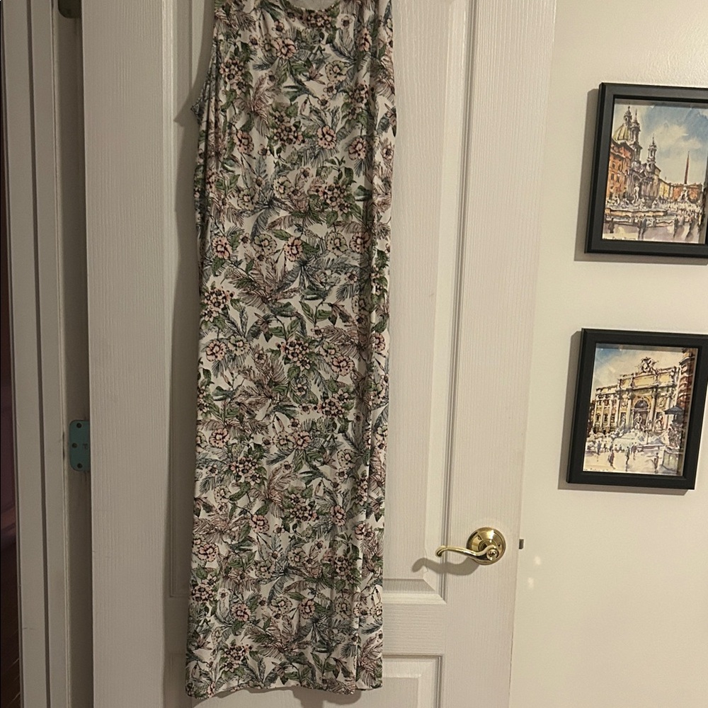 J. Jill Multicolor Floral Midi Dress